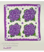 Vintage Bouquets of Purple Violets Hanky (#M3... - $12.00